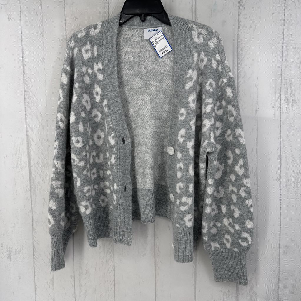 M animal print cardi
