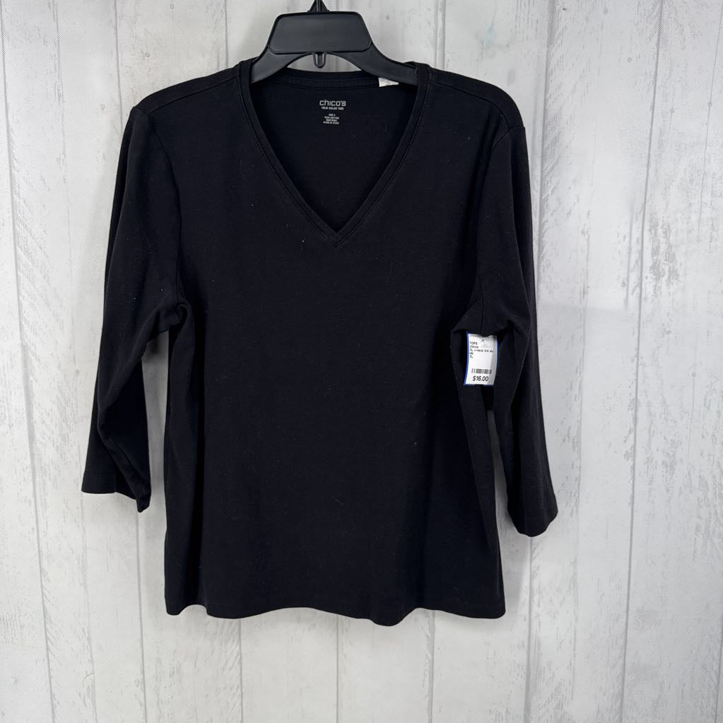 XL v-neck 3/4 slv tee