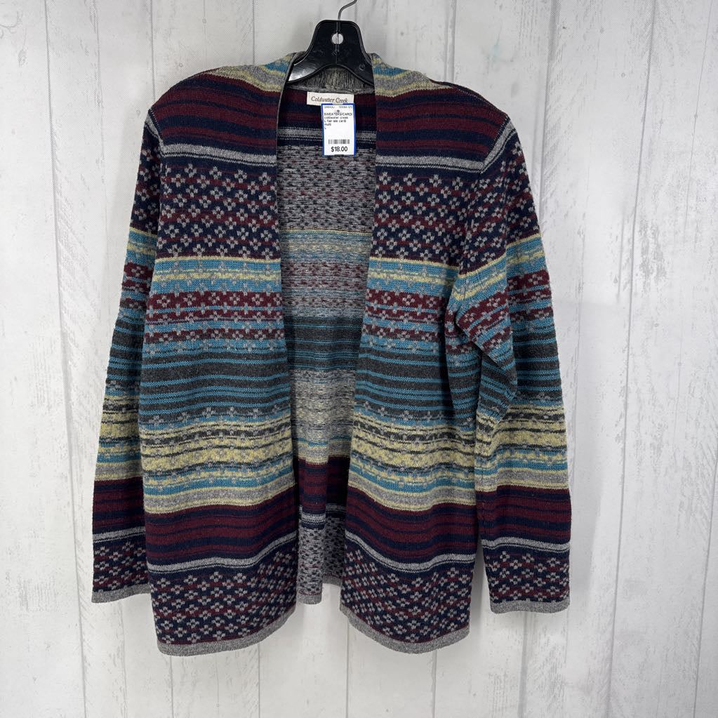 L fair isle cardi