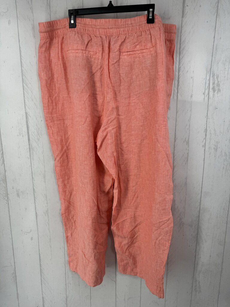22 linen blend wide leg pant