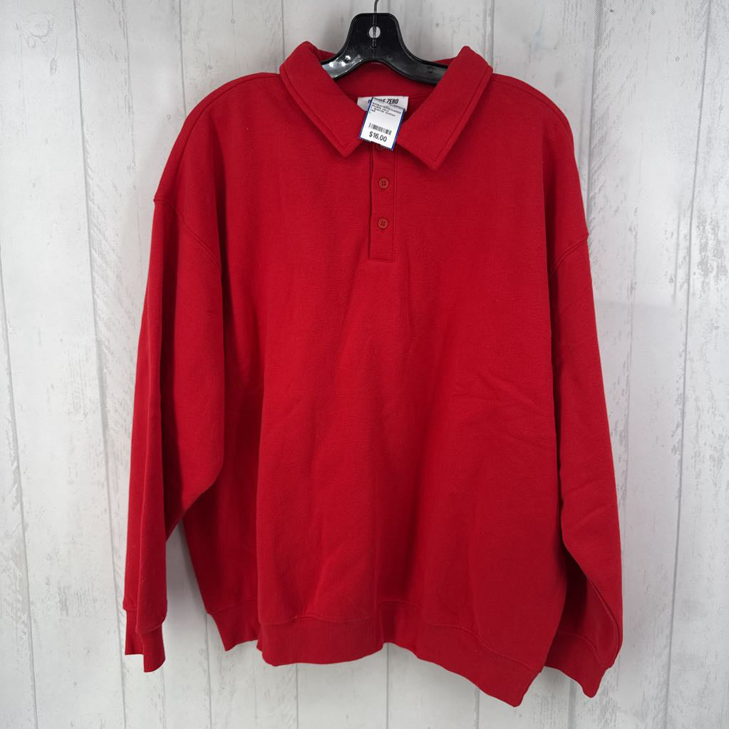 L quarter button down sweatshirt