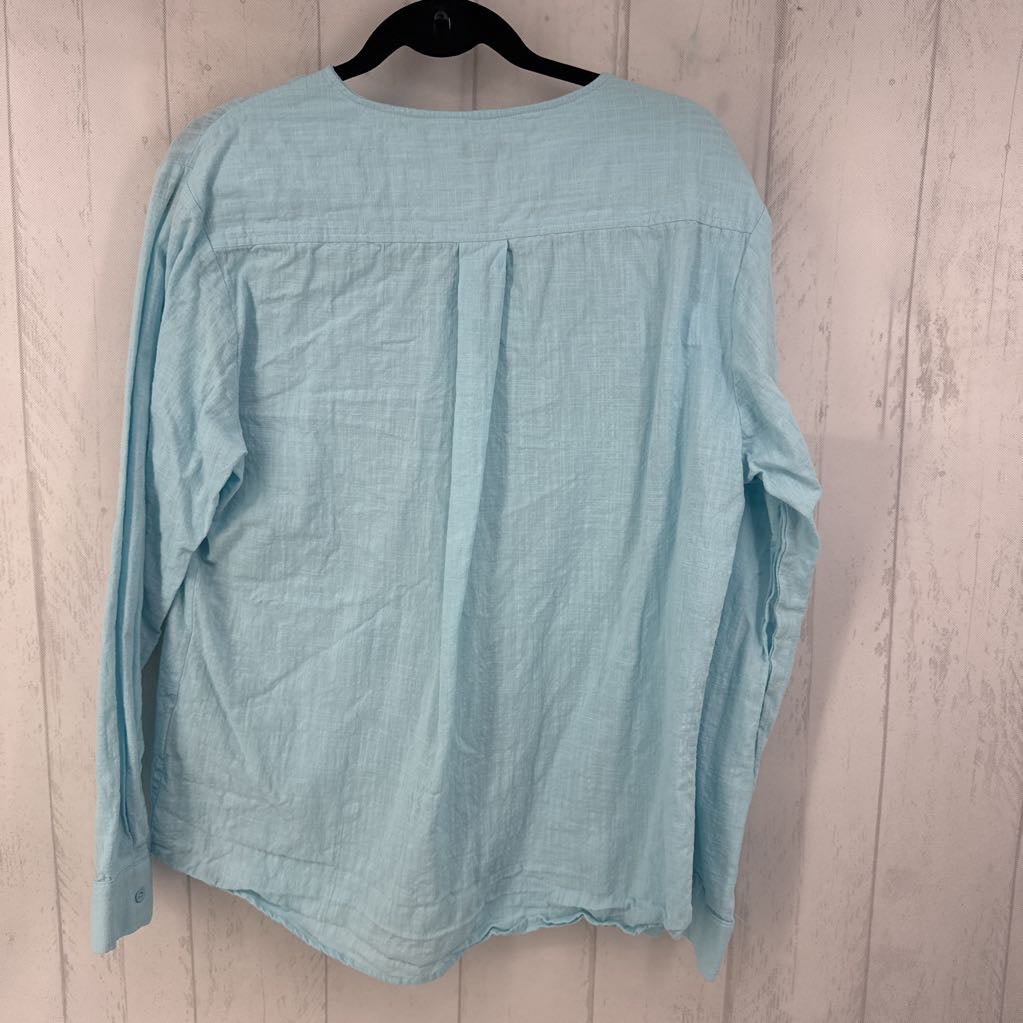 L button down l/s tunic