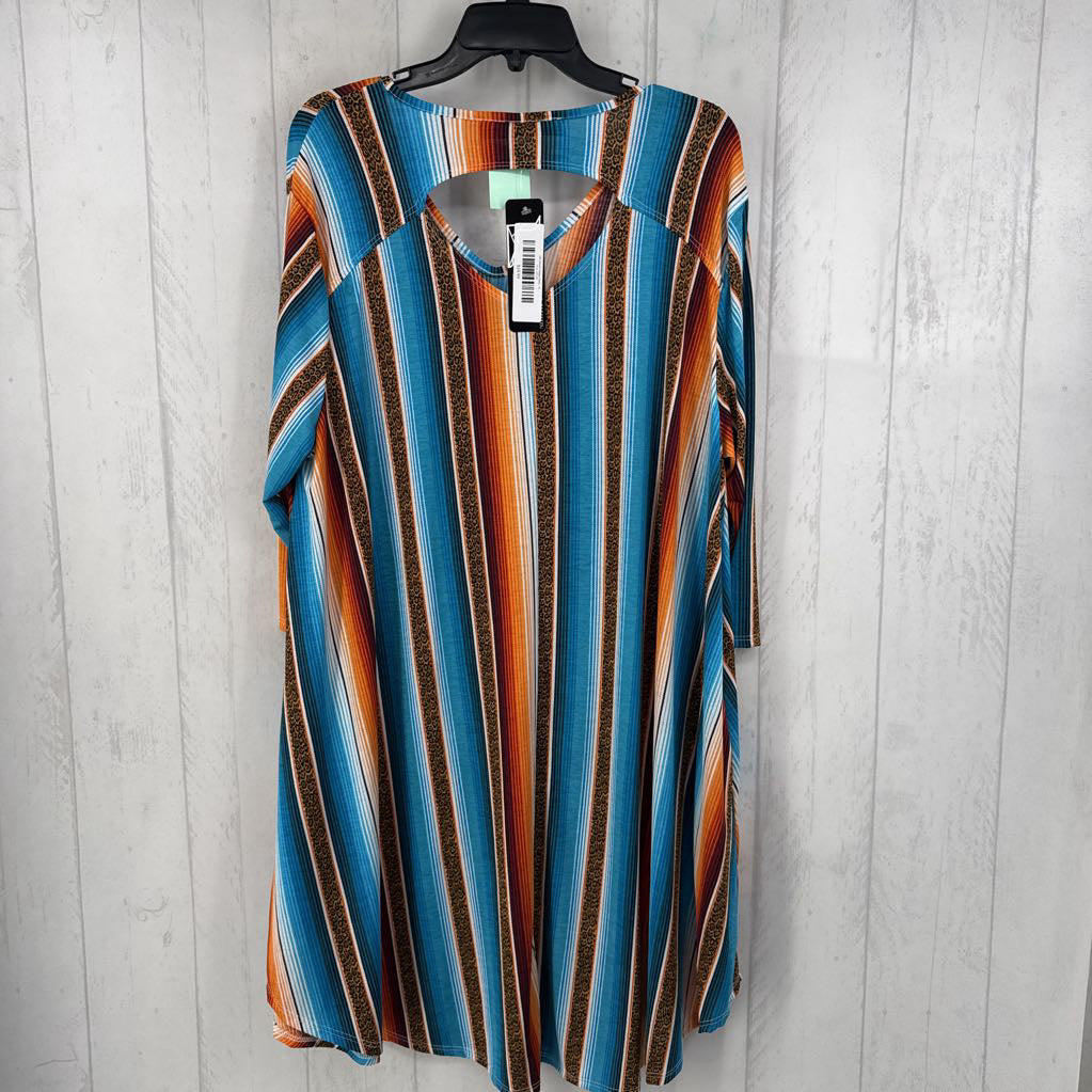 XL cheetah serape dress