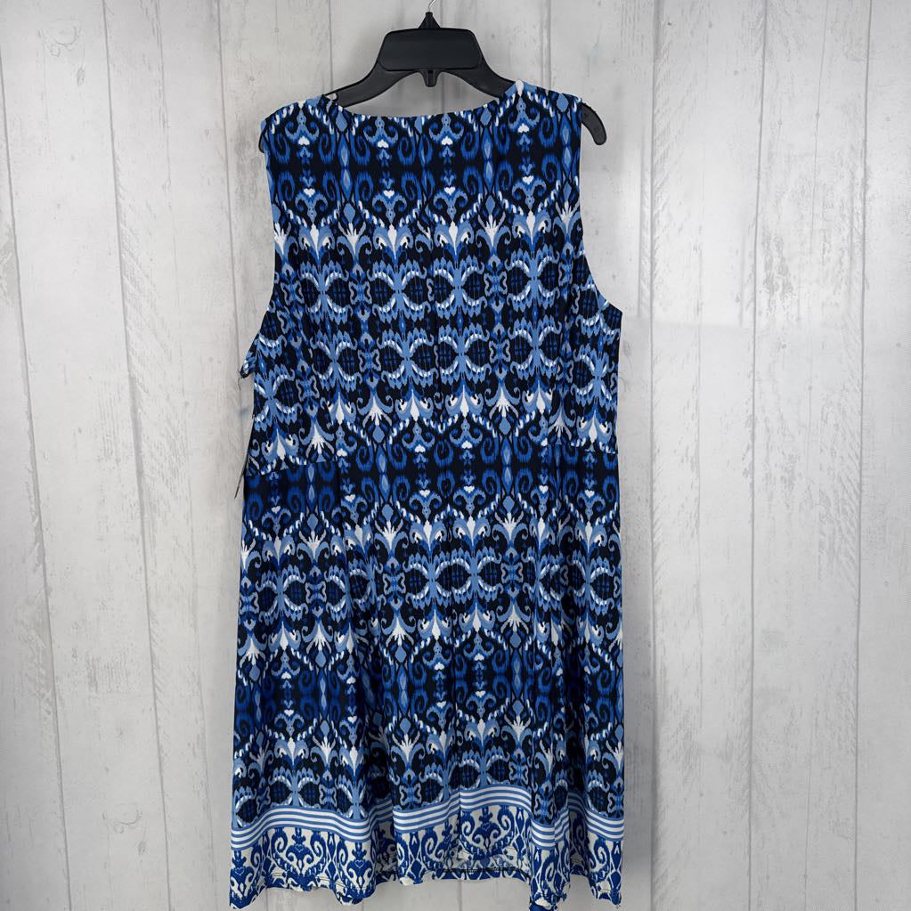 R48 XL slvls print dress