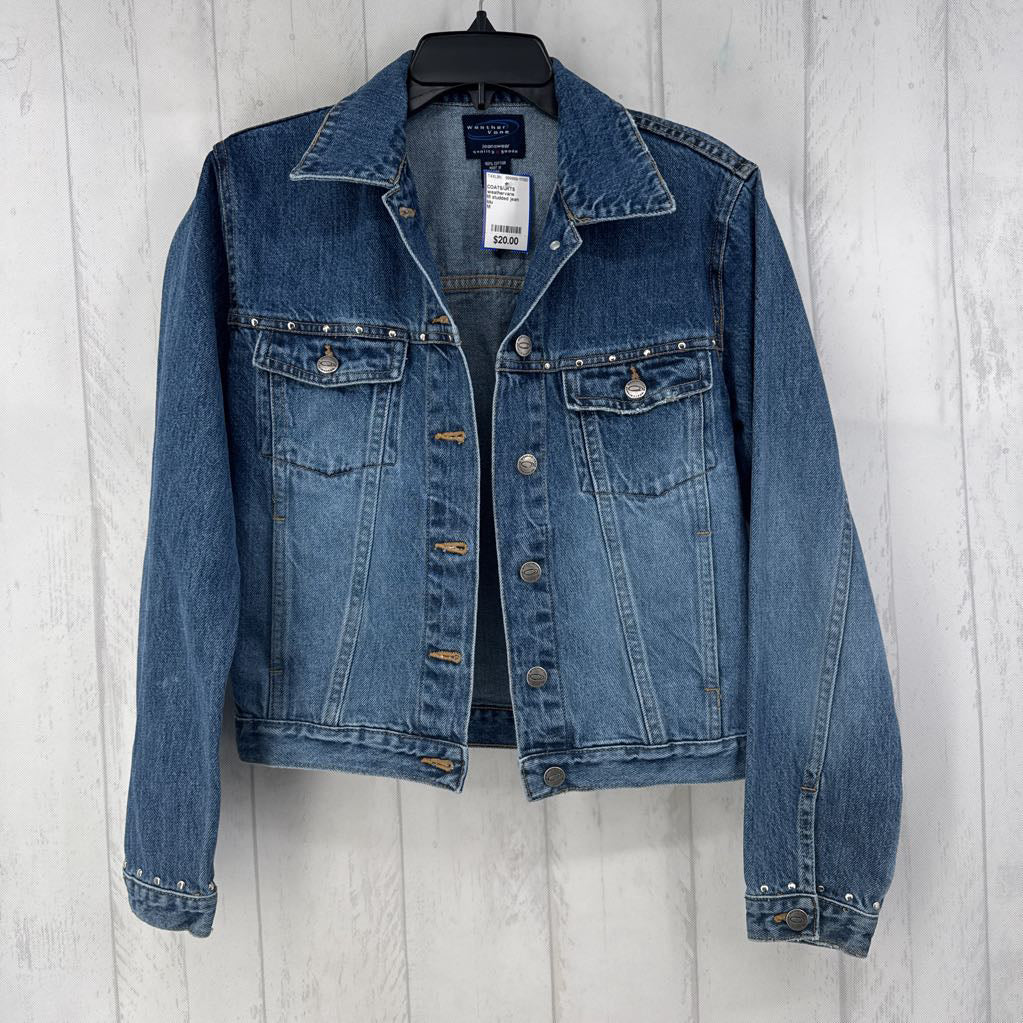 M studded jean jacket