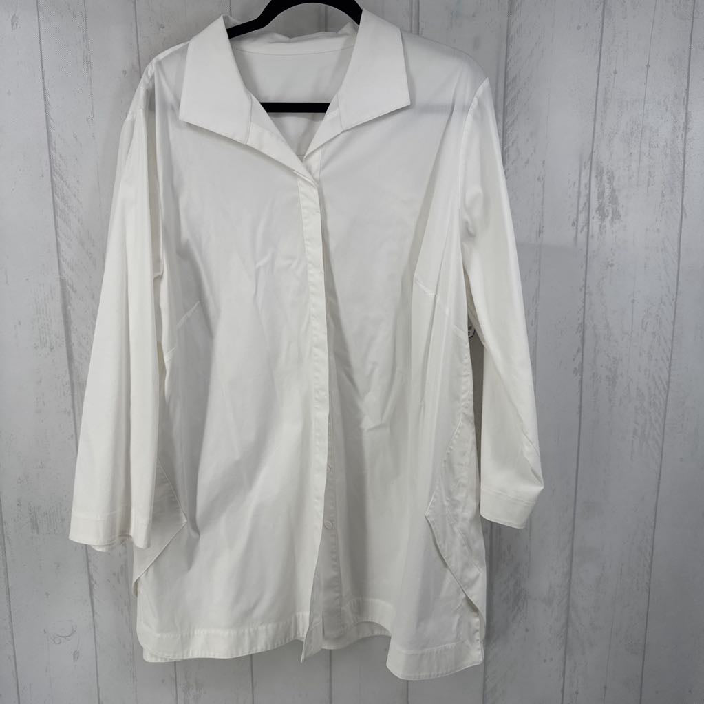 2X button down l/s top