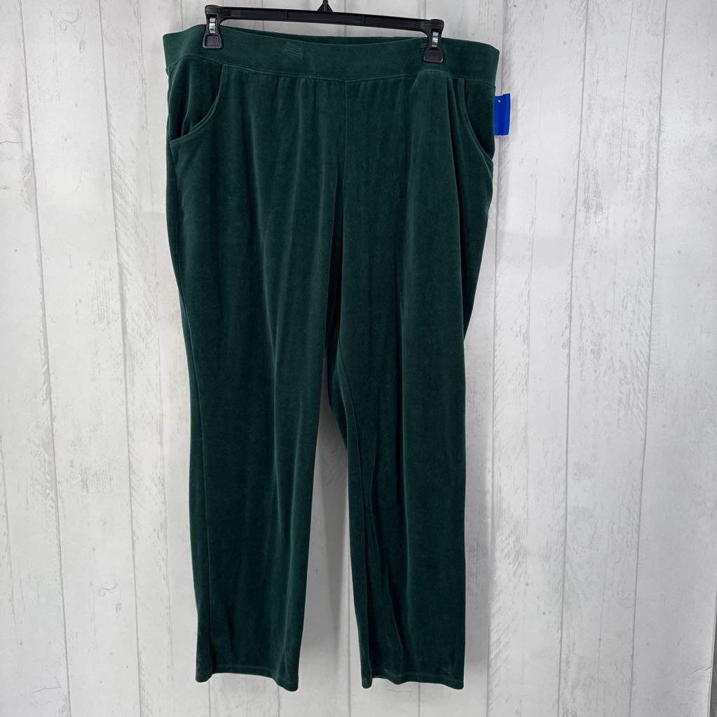 XL velour pull-on pants
