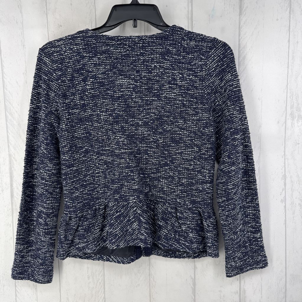 M zip-up tweed blazer