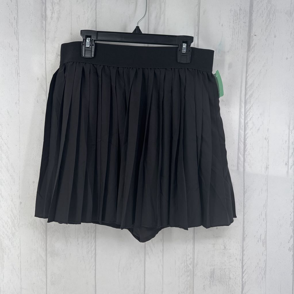 M accordion pleated skort mini skirt