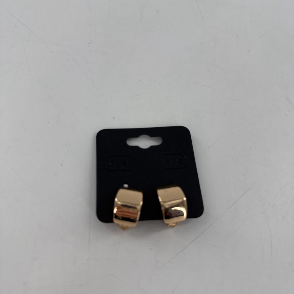 gold clip-on earrings