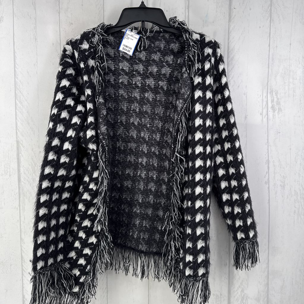 M fringe cardi