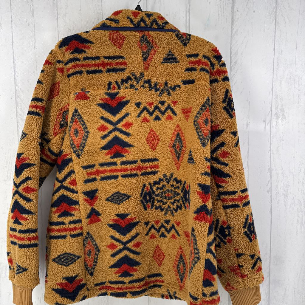XL aztec print sherpa jacket