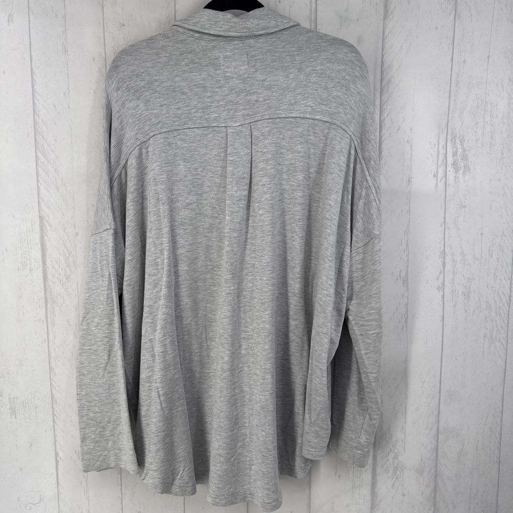 XXL button down l/s top