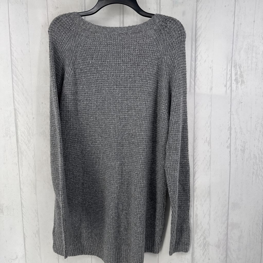 R35 XL waffle knit v-neck l/s tunic