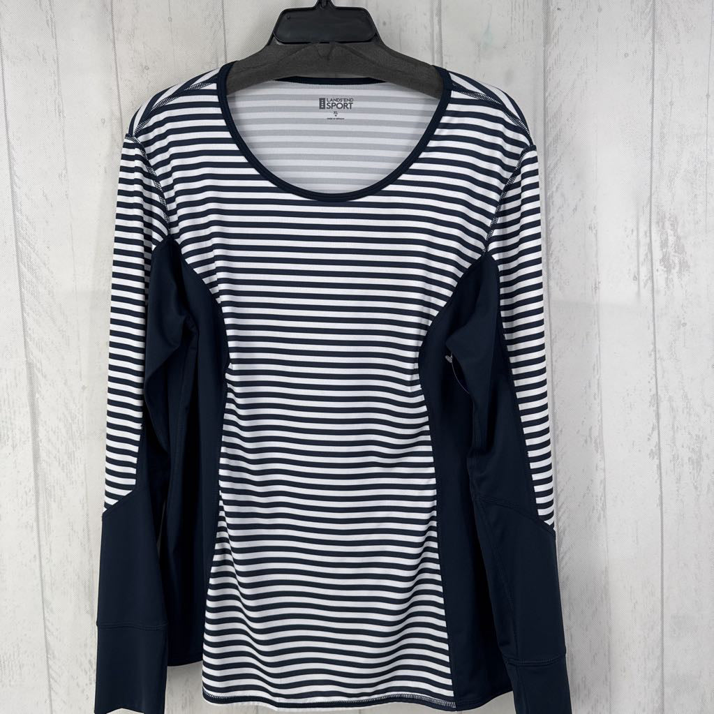 XL striped l/s tee