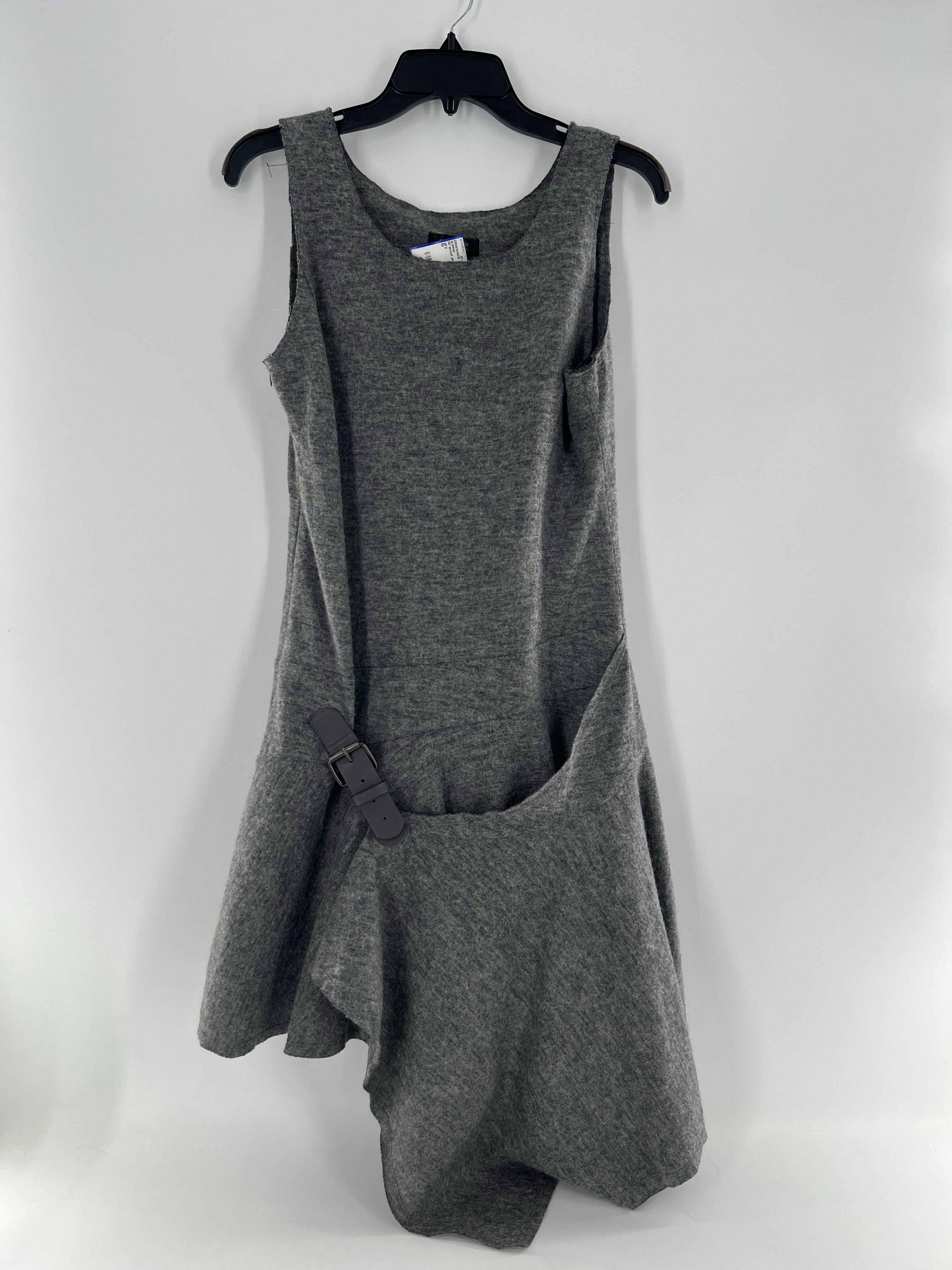 M wool slvls wrap dress