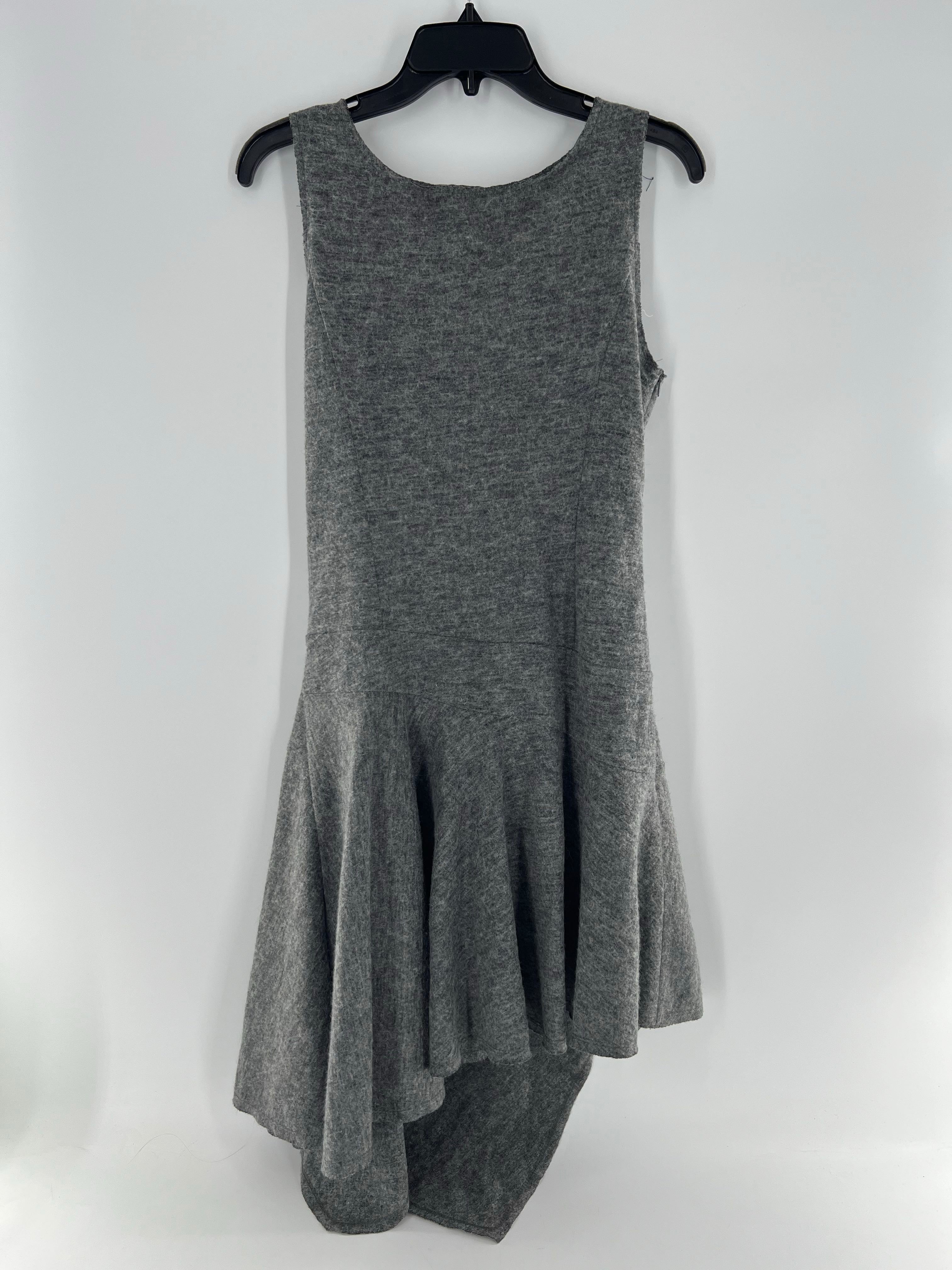 M wool slvls wrap dress