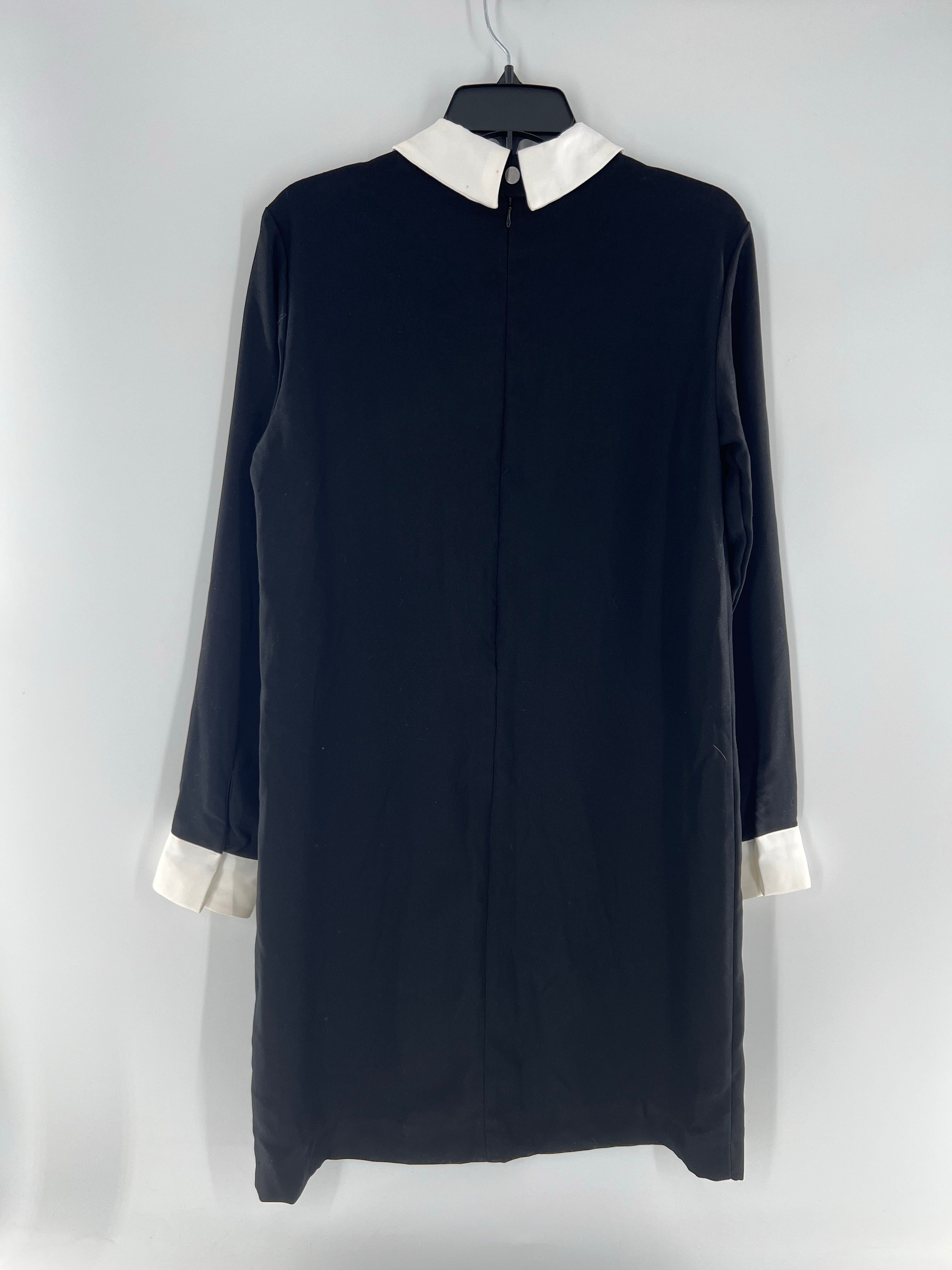 M bunny collar l/s shiftdress