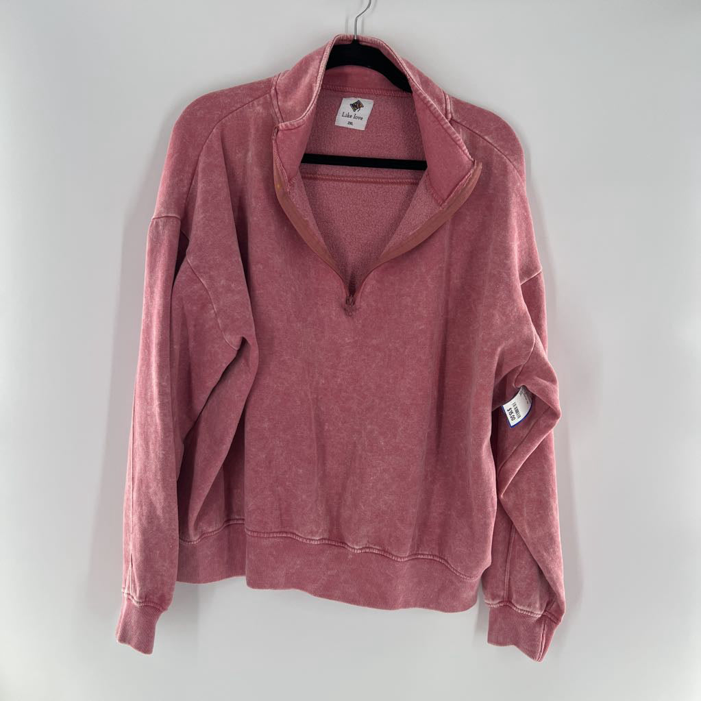 2XL quarter zip sweatshirt