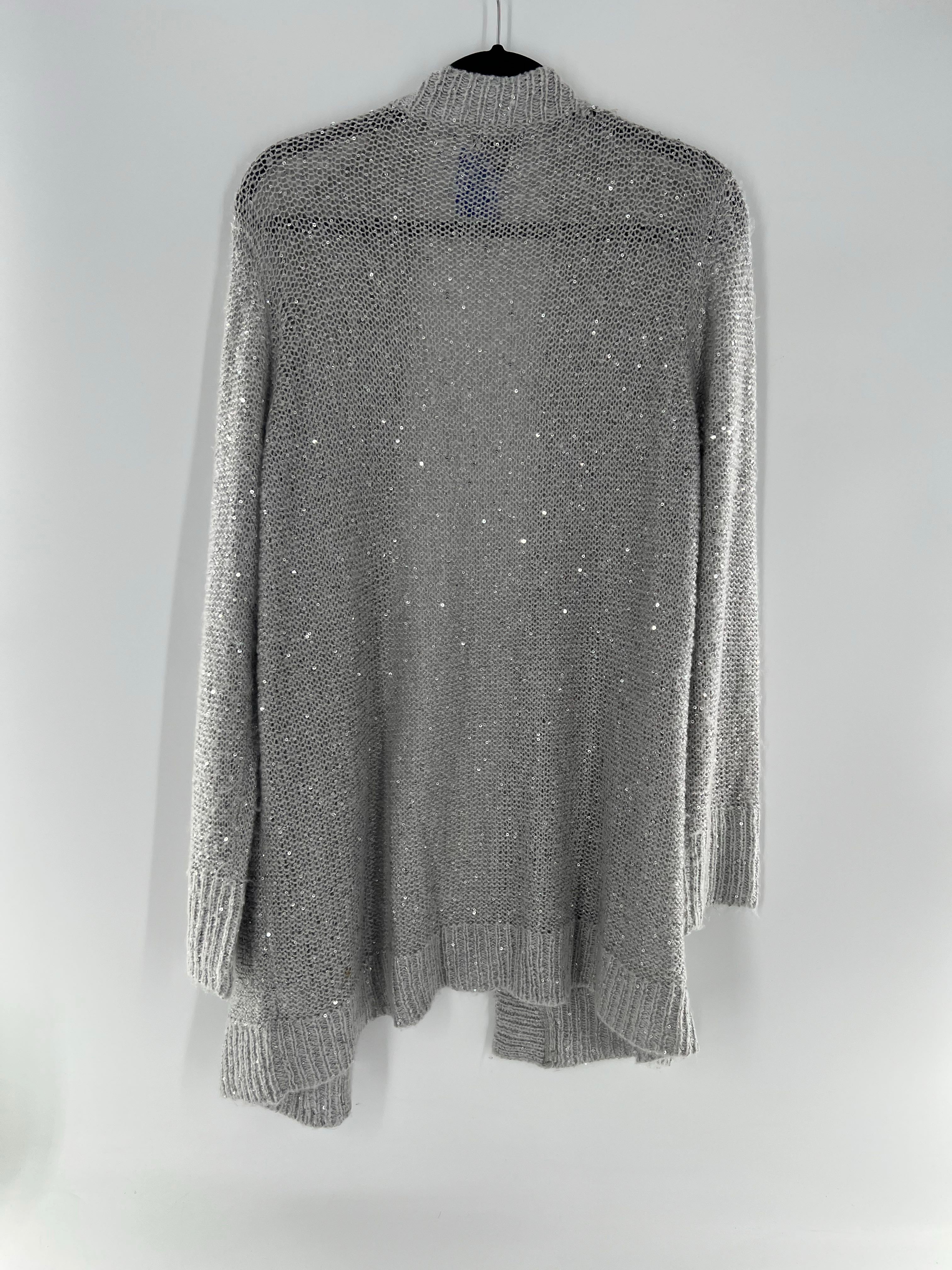 XL sequin knit cardi