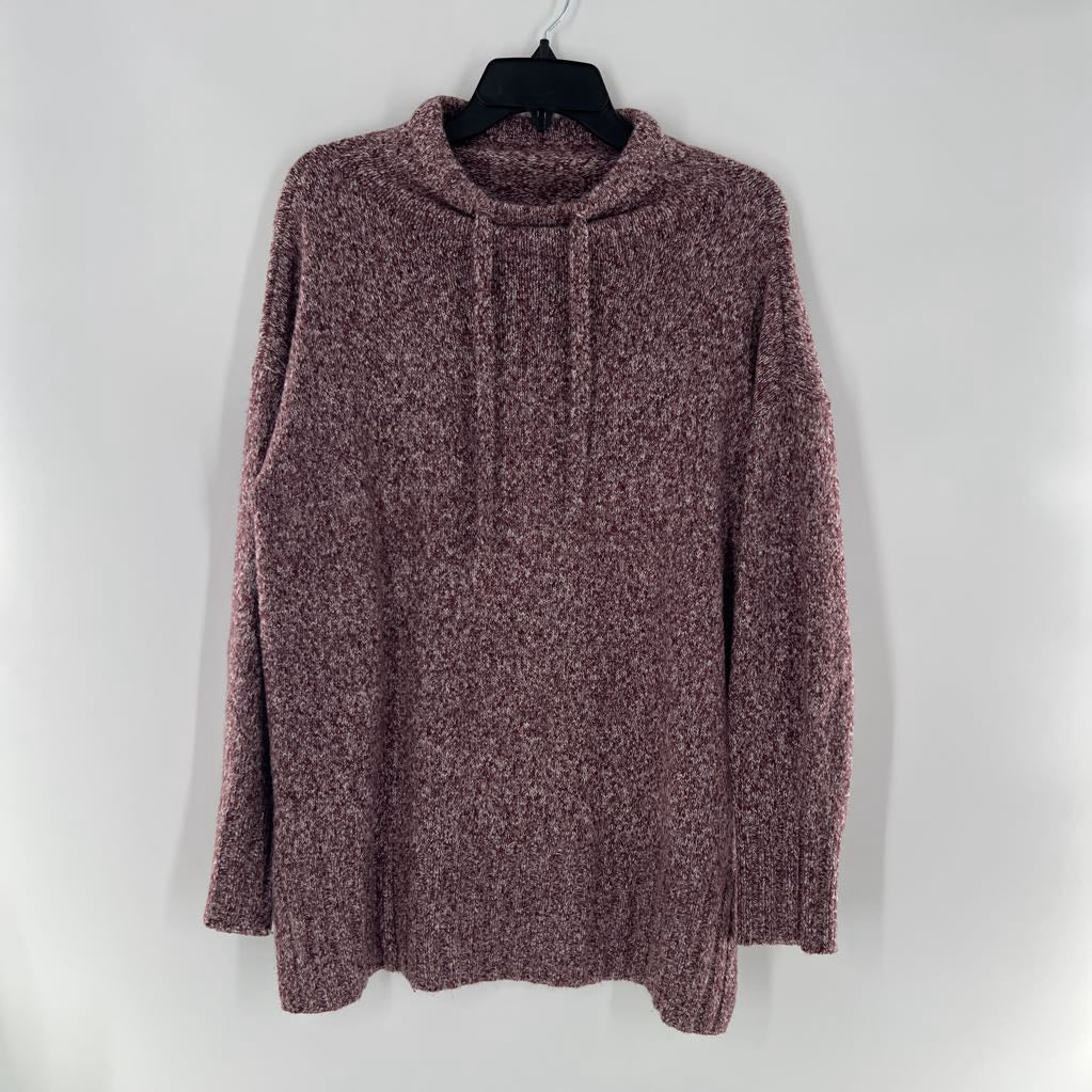 L mock neck sweater