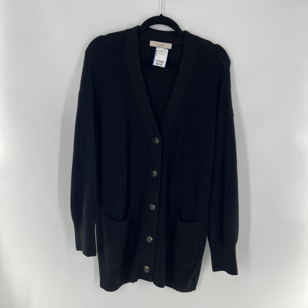 XXL button front cardi