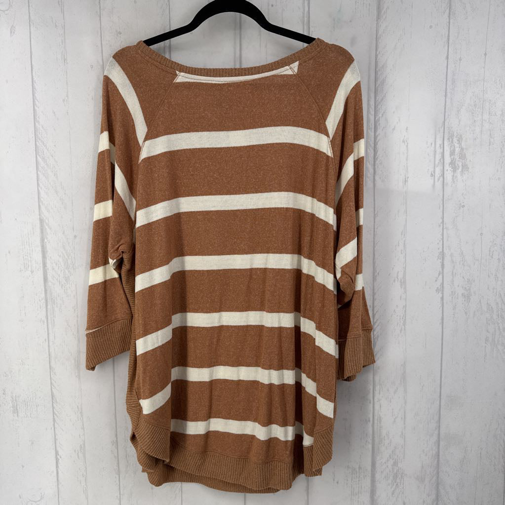 R30 XXL striped 3/4 slv tunic