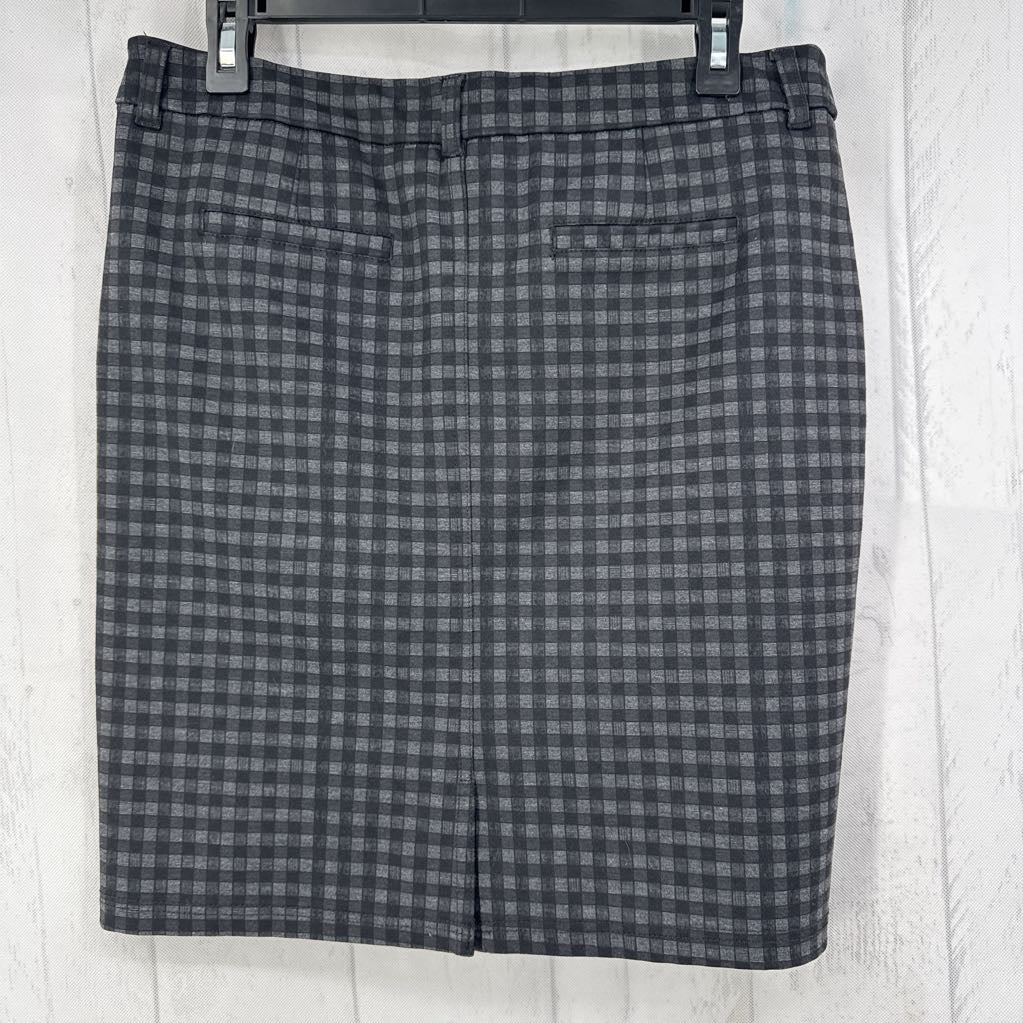 8p checkered mini-skirt