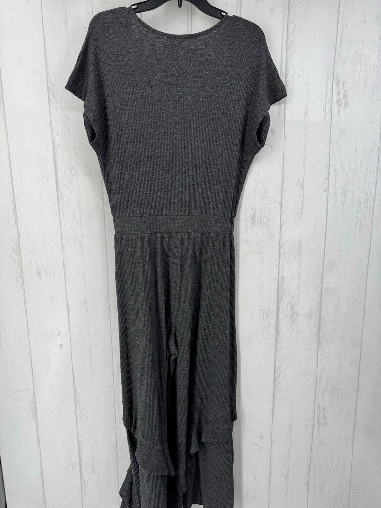 M ribbed crossover s/s jumpsuit