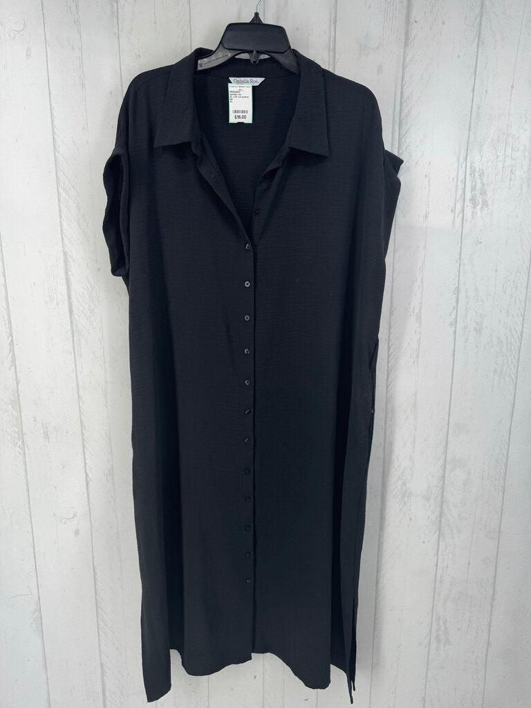 XL cuff s/s button shirt maxi dress