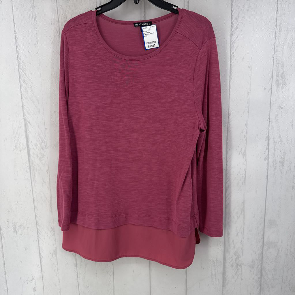 L layered hem l/s top