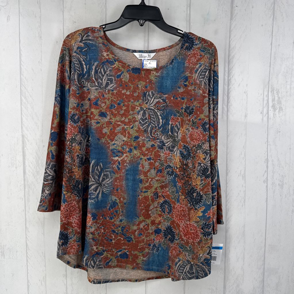 R29 XL printed 3/4 slv top