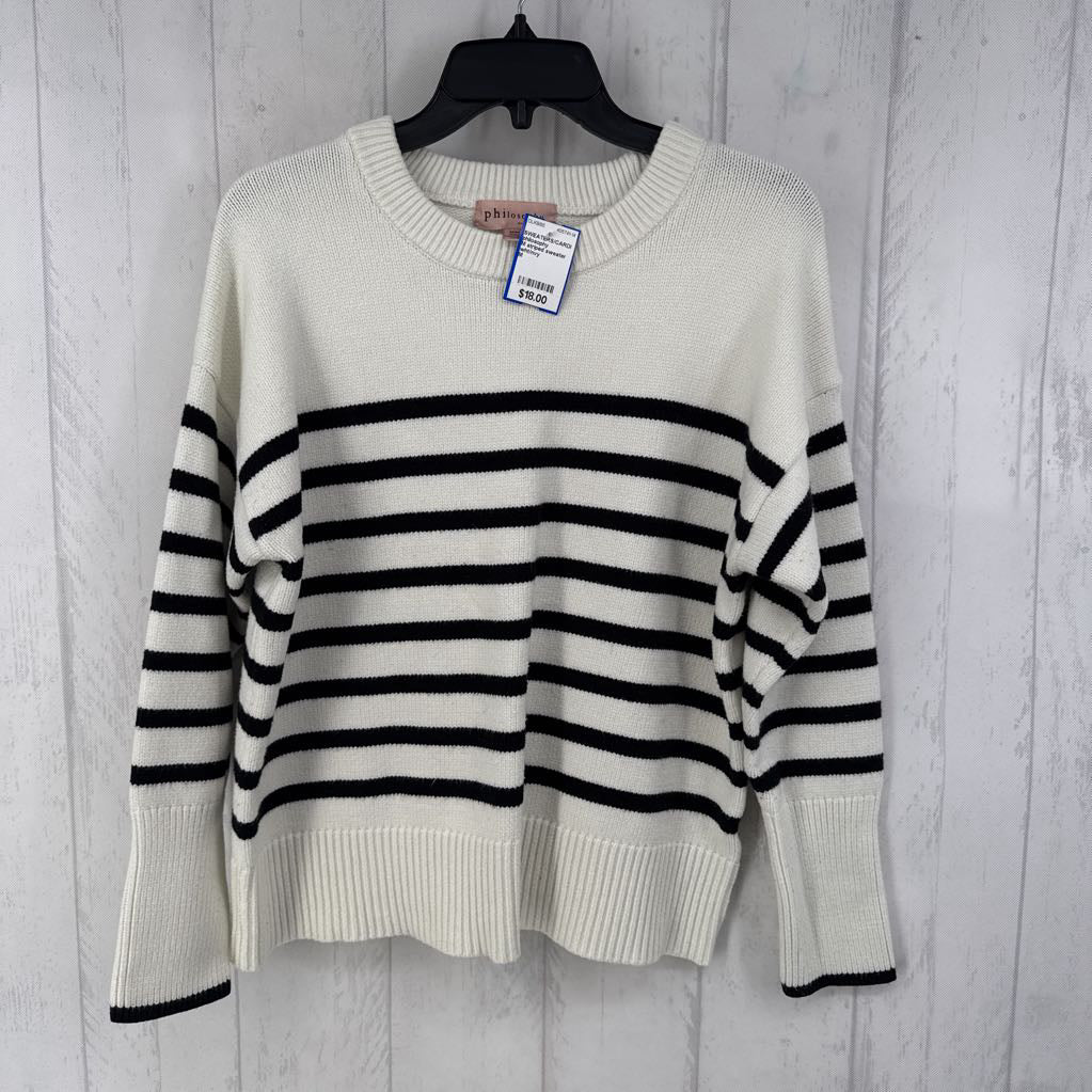 M striped sweater