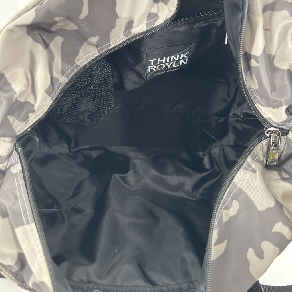 quilted camo stripe lg tote