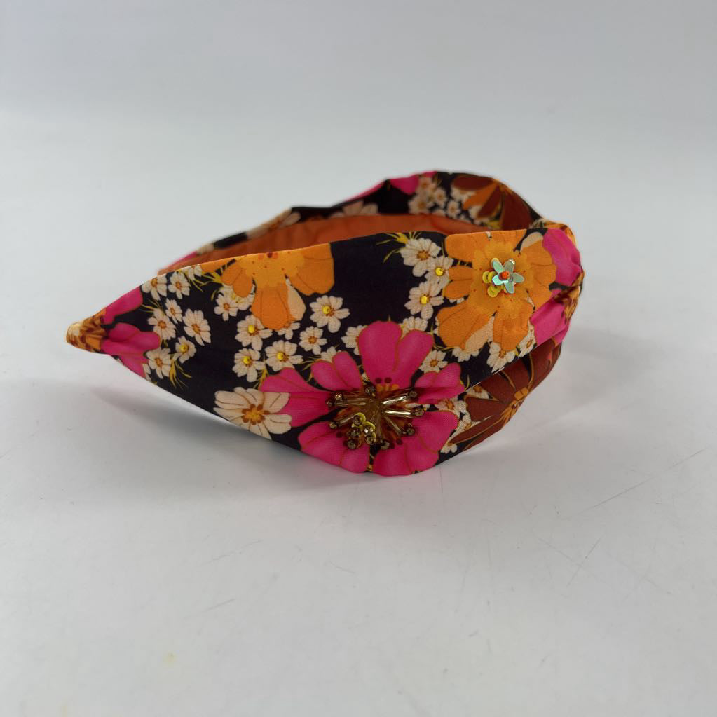 embelished floral headband