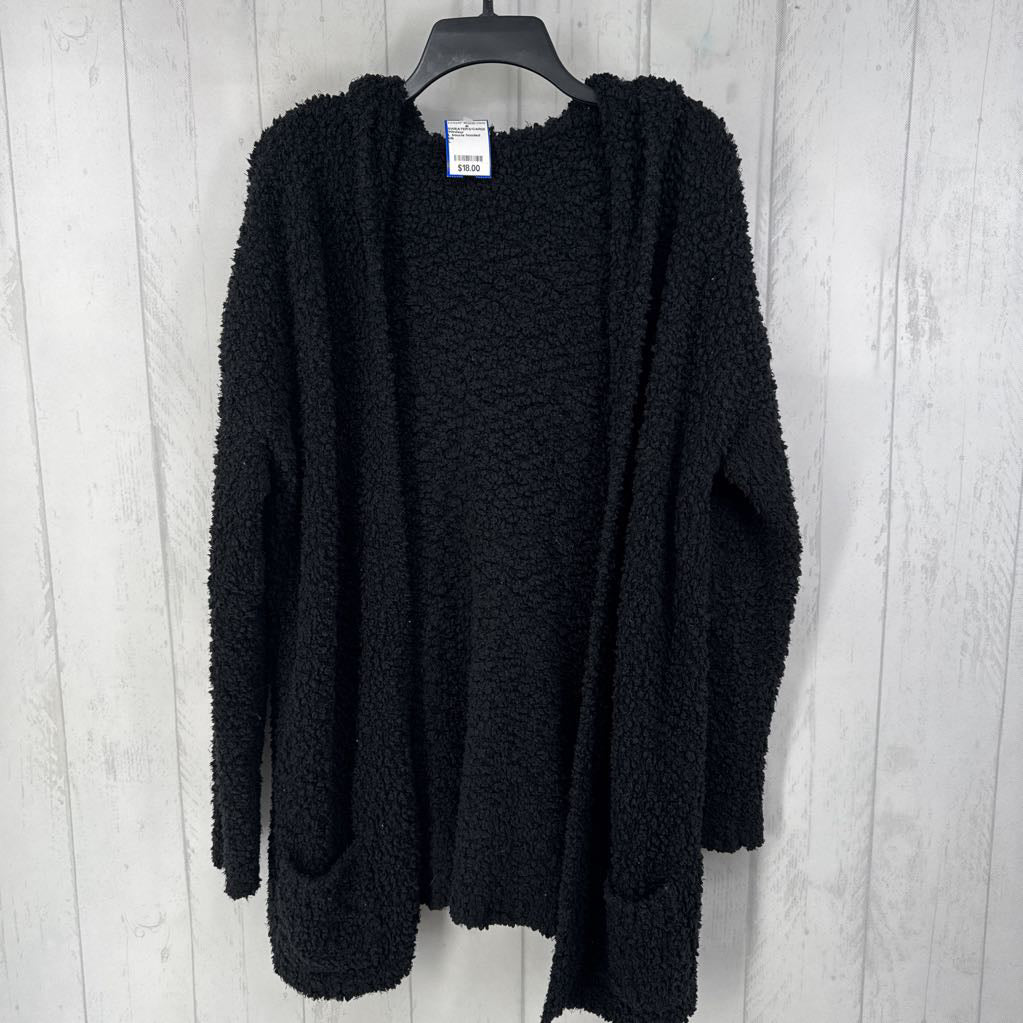 L boucle hooded cardi