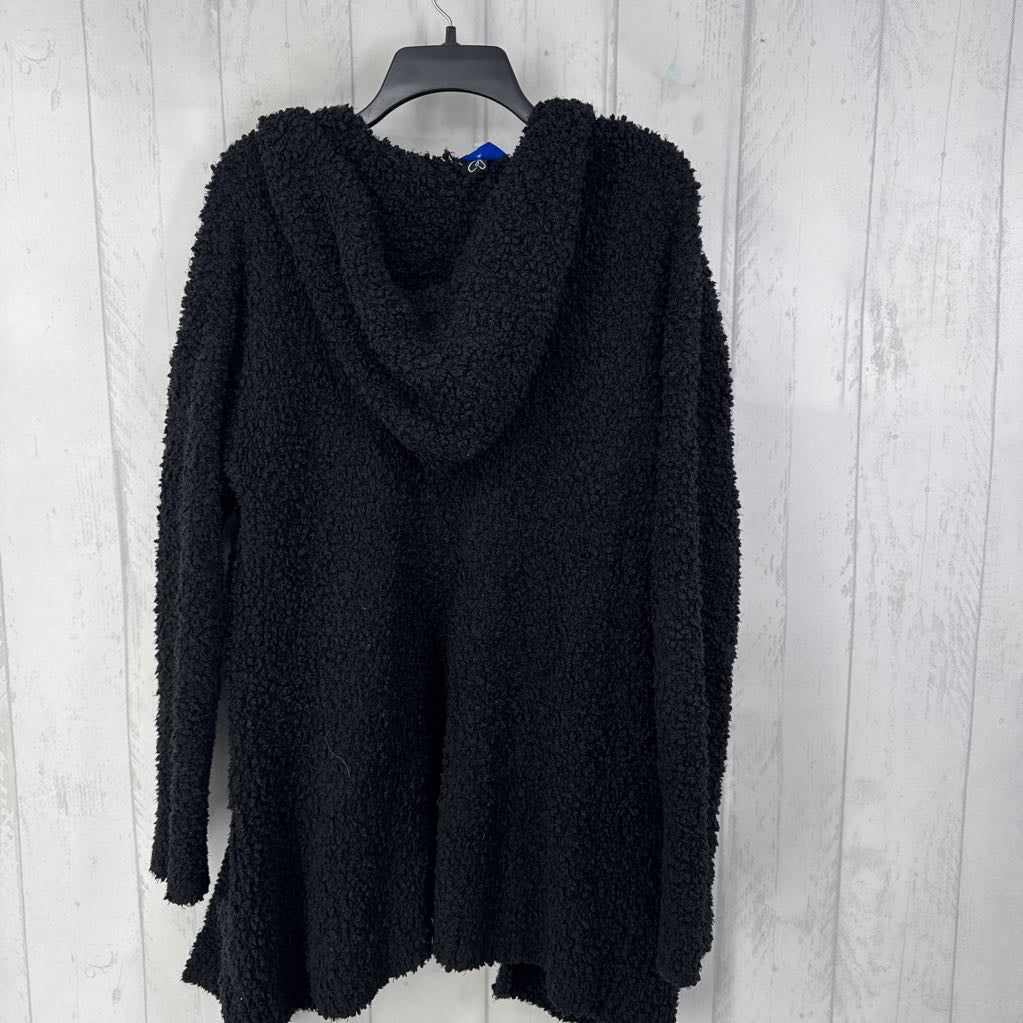 L boucle hooded cardi