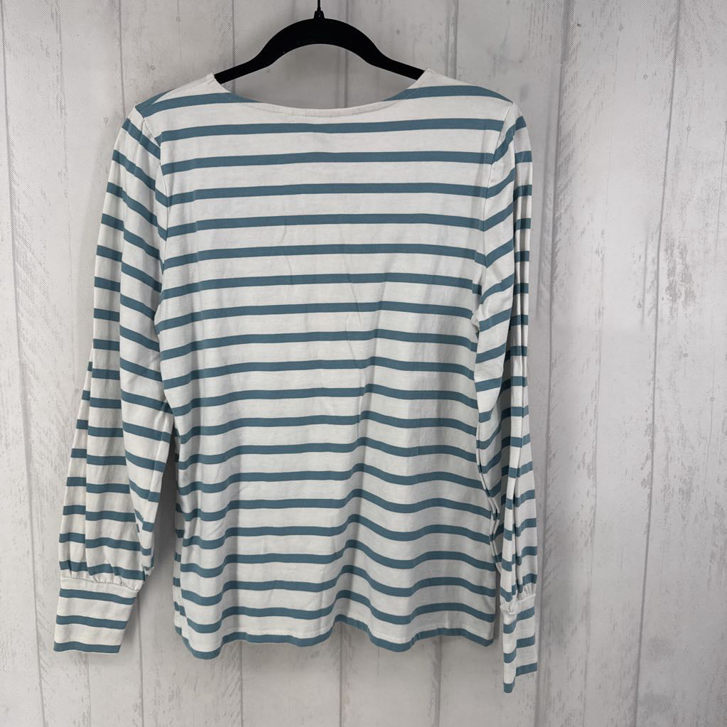 10 striped crewneck l/s top