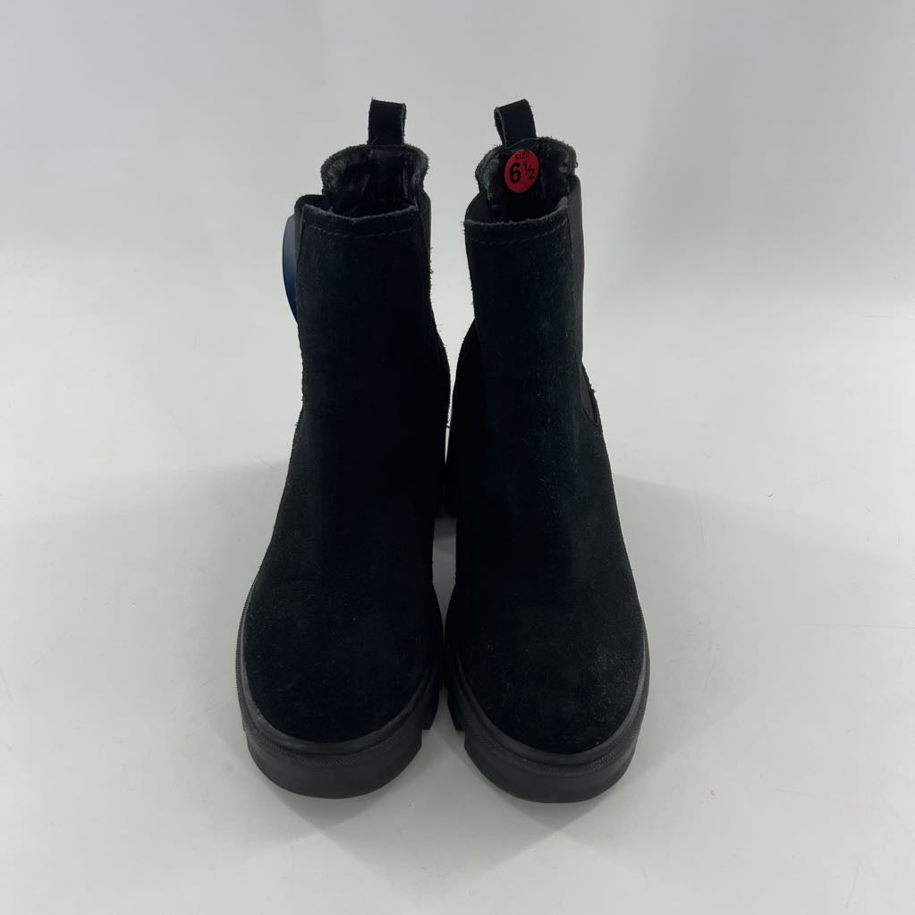 6.5 slip on platform heel boot