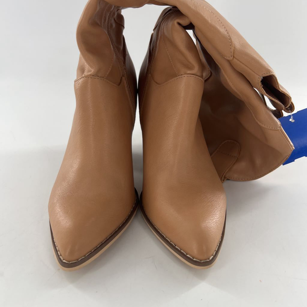 6.5 block heel western style boot