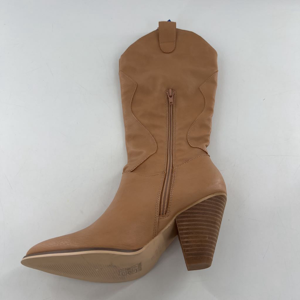 6.5 block heel western style boot