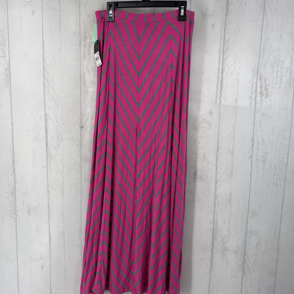 R20 S chevron maxi skirt