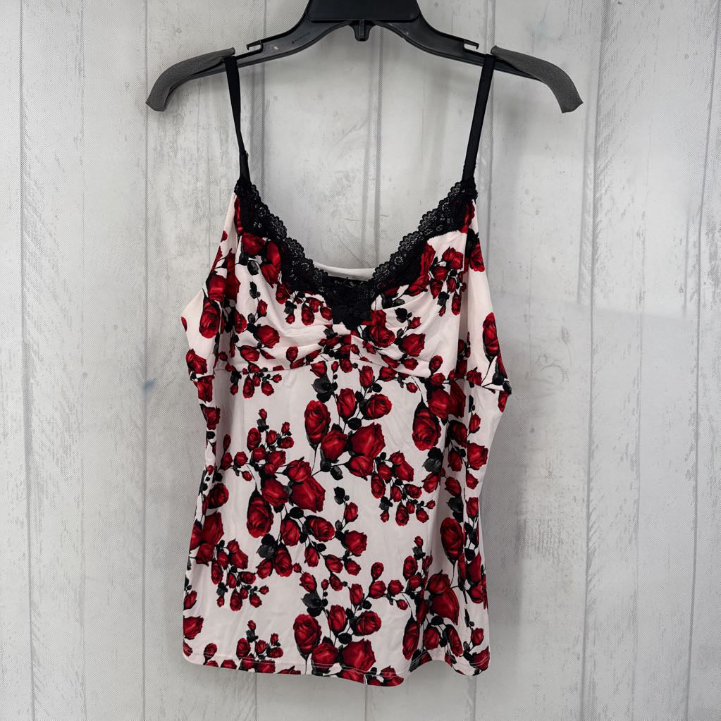 R44 XL floral lace tank