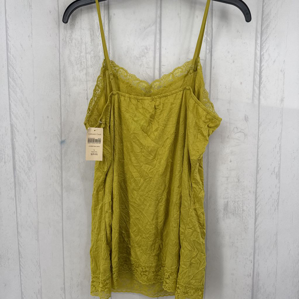 R30 L crinkle lace tank