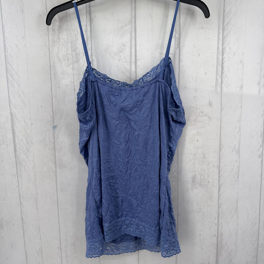 R30 L crinkle lace tank