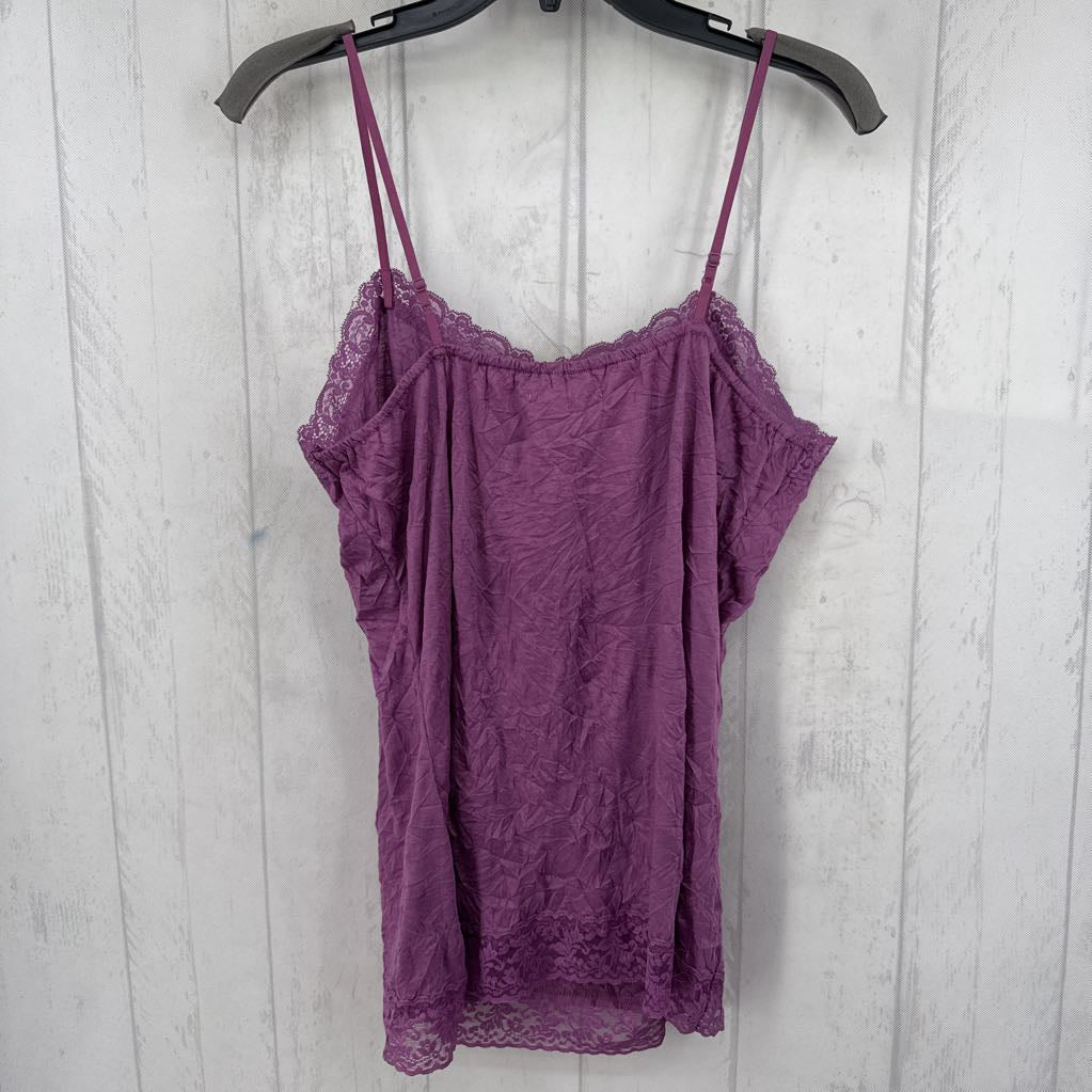 R30 L crinkle lace tank