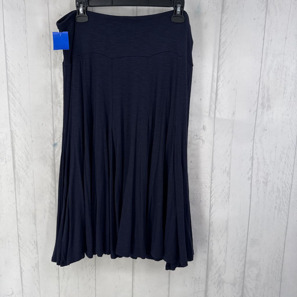 L knit flare pull-on skirt