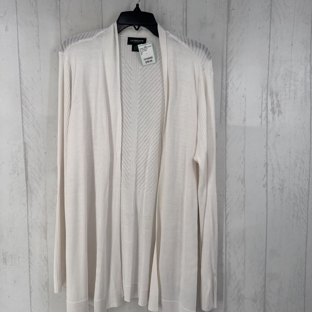 XL l/s open cardigan