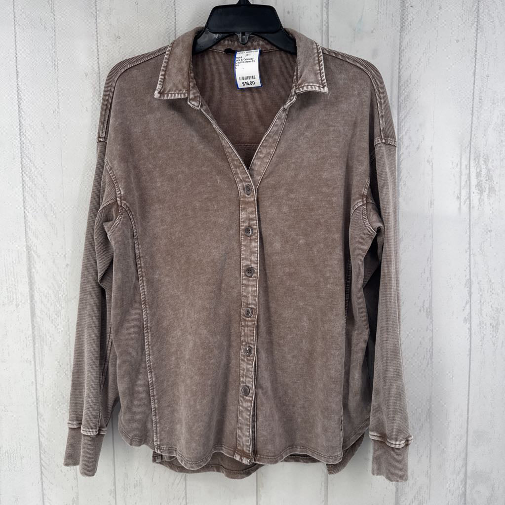 L button down l/s top