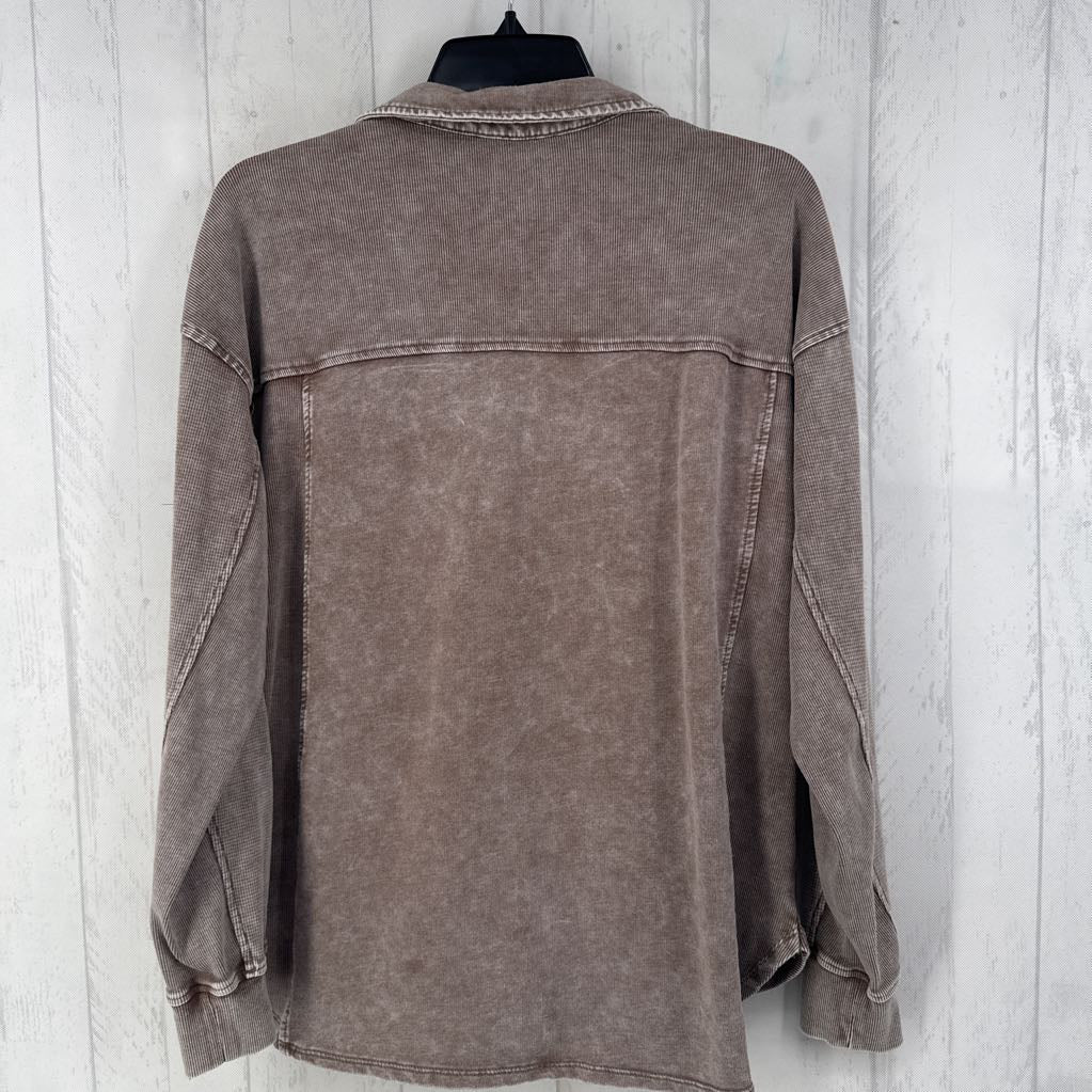 L button down l/s top